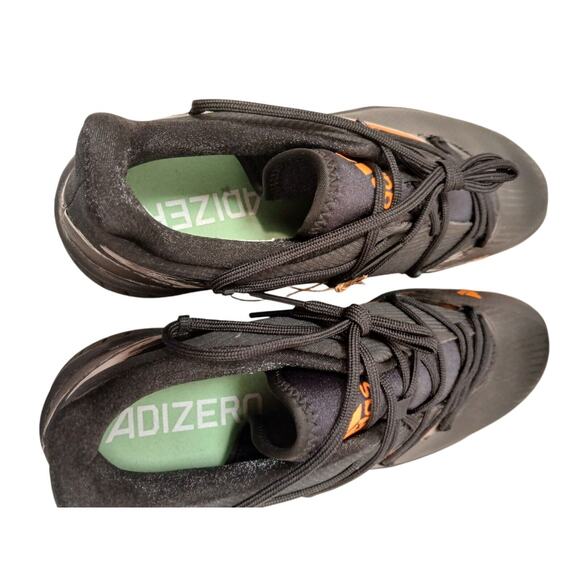 Adidas Adizero Baseball Cleats Men\'s Sz 13.5 Afterburner Black Orange BRAND NEW! main image 13